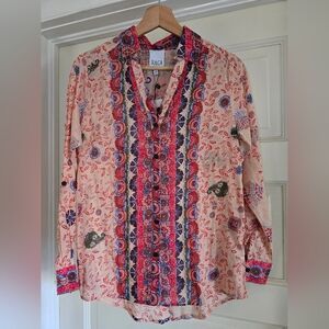 NEW RAGA Patterned Button Down Shirt